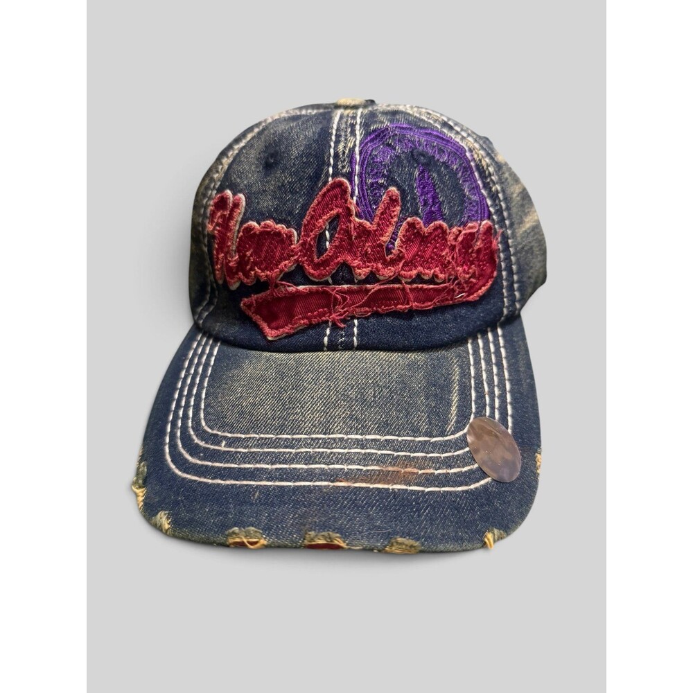 Newest New Orleans Louisiana Distressed Chenille Embroidered Adjustable Cap